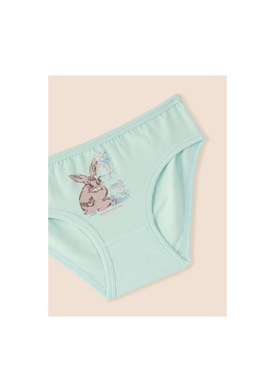 Natuline Kız Çocuk Organik Pamuklu Likralı Külot Just Be Rabbit Yourself Rabbit 6'lı Paket Açık Mavi - Yeşil - Ekru Natuline Kız Çocuk Organik Pamuklu Likralı Külot Just Be Rabbit Yourself Rabbit 6'lı Paket Açık Mavi - Yeşil - Ekru