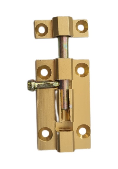 Alüminyum Sarı Mavzer Sürgü 5 Cm / 30 Mm 10 Adet