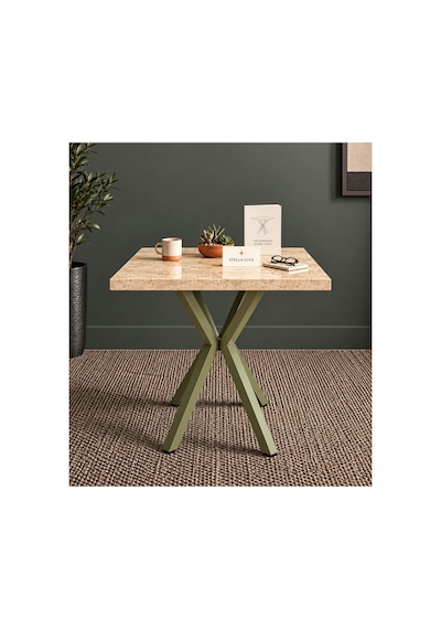 Kalınlaştırmalı Mutfak Cafe Balkon Bahçe Restoran Yemek Masası 70x70 Yeşil Çam Tabla Kare Altın Altın Kalınlaştırmalı Mutfak Cafe Balkon Bahçe Restoran Yemek Masası 70x70 Yeşil Çam Tabla Kare Altın Altın