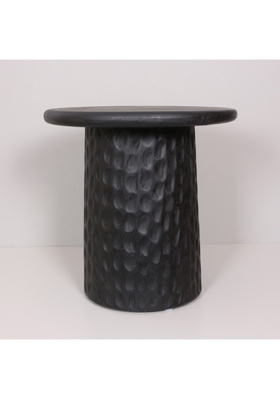 Okımı Siyah Mungur Sehpa 45x45x30 Cm Siyah