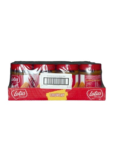 Lotus Biscoff Spread Crunchy Sürülebilir Çıtır Karamelize Bisküvi Ezmesi 380 Gr 10'li Paket