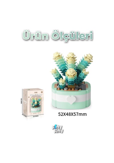 Panlos Micro Block Bitki Serisi 1253 Çiçek Buketi 252 Parça Oyuncak Yapım Seti Ffp-1253