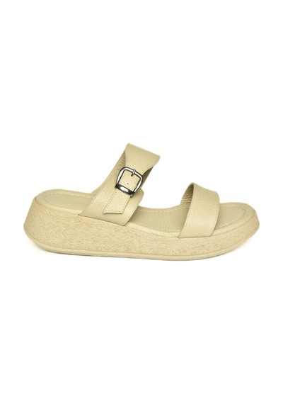 Fox Shoes U555050403 Bej Hakiki Deri Kalın Tabanlı Kadın Terlik Bej-hakiki Deri Çok Renkli Fox Shoes U555050403 Bej Hakiki Deri Kalın Tabanlı Kadın Terlik Bej-hakiki Deri Çok Renkli