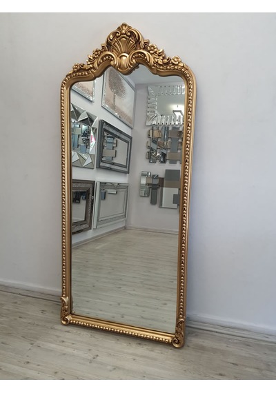 Ayna Denizi Princess Great Gold Model Altın Renk Dekoratif Boy Aynası Altın