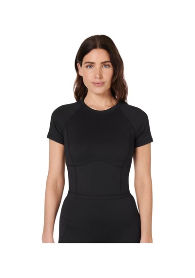 Sweaty Betty Sweaty Betty All Day Cropped Kadın Siyah Tişört Blk SIYAH