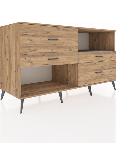 Kronos Konsol Tek Raflı 4 Çekmeceli 176x59x99 Çam-antrasit/çam Çam-antrasit/çam Kronos Konsol Tek Raflı 4 Çekmeceli 176x59x99 Çam-antrasit/çam Çam-antrasit/çam