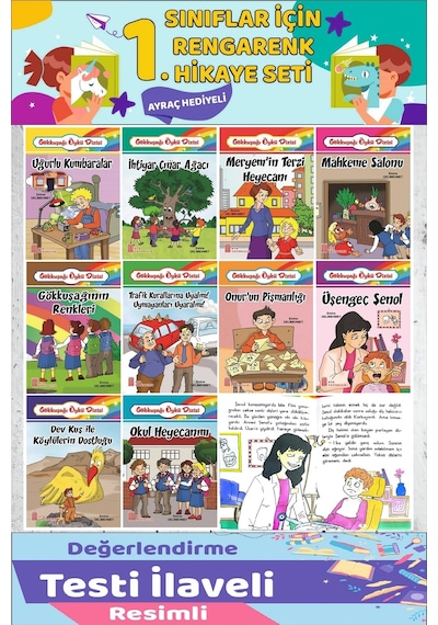 1.sınıf Okumayı Sevdiren 10 Lu Hikaye Seti 3