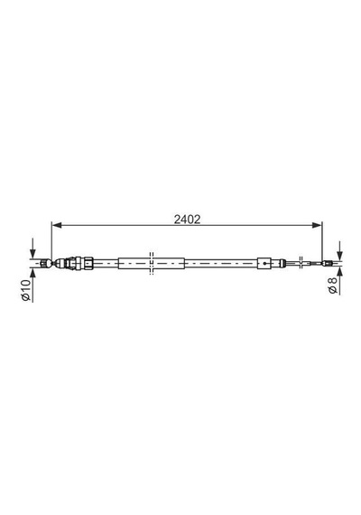 Peugeot Partner Tepee 2008-2012 Arası 1.6 Hdi 90 Bosch Marka Arka Sağ-sol Uyumlu El Fren Teli