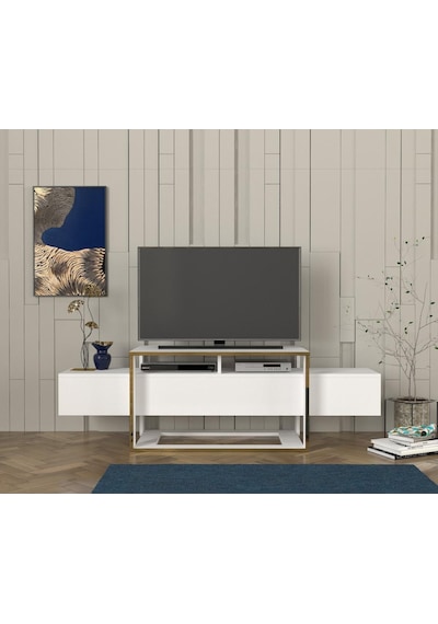 Bianco Tv Sehpası Beyaz - Gold Diğer