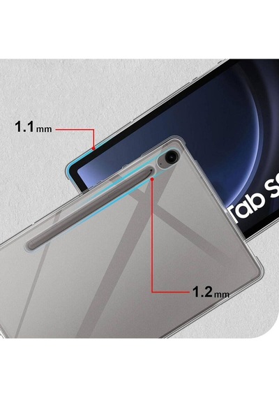 Galaxy Tab S9 Fe Kılıf Zore Tablet Süper Silikon Kapak Arka Kapak