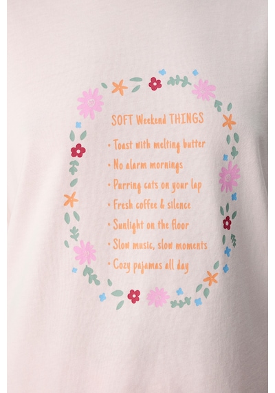 Penti Pembe Weekends Pamuklu Pantolon Pijama Takımı