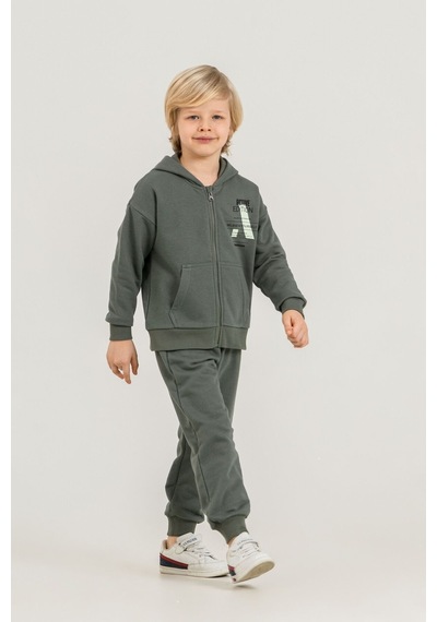 Rolypoly Erkek Çocuk Believe In Yourself Haki Eşofman Takımı Rp3882-c-v1 Rp3882-c-v1