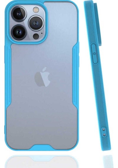Apple Uyumlu iPhone 13 Pro Zore Parfe Kapak-mavi