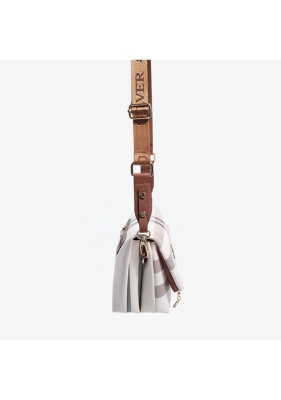 Kadın Silver Polo Sp1278-mk48 Sılver Polo Çapraz Çanta Krem-taba Krem - Taba