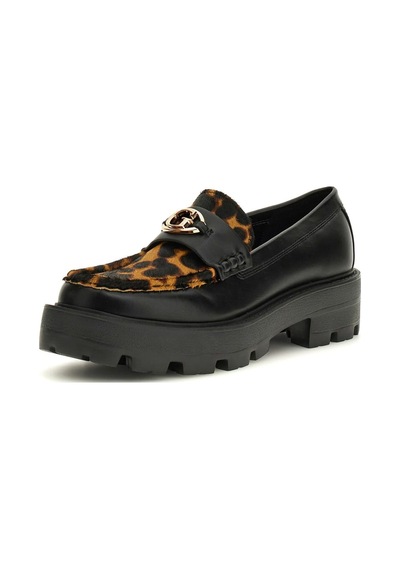 Guess Kadın Yanika2 Leopar Desenli Kalın Tabanlı Makosen - Mix 4120742