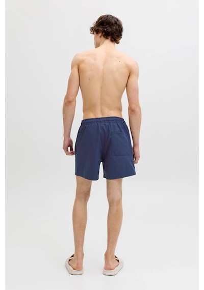 Jack & Jones Jpstmauı Tropic Erkek Deniz Şortu Regular Fit Siyah Mayo Şort Laçivert