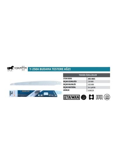 Yokatta Ykt-250a Yedek Testere Ağzı 250 Mm