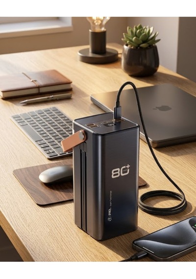 Yüksek Kapasiteli Powerbank 80000 Mah Hızlı Şarj Özellikli Çok Portlu Taşınabilir Şarj Cihazı Altın