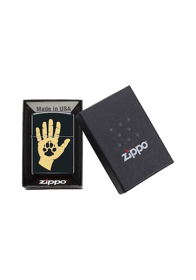 Zippo Hand And Paw Print Design Çakmak Çok Renkli