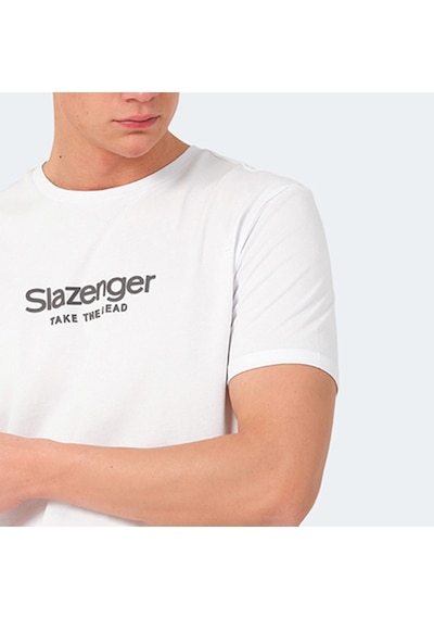 Slazenger VOITTO Erkek  Beyaz Tişört