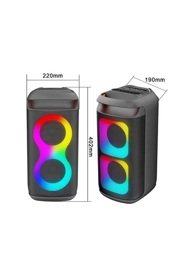 Rose Sp-413 Taşınabilir Şarjlı Rgb Işıklı Bluetooth Hoparlör