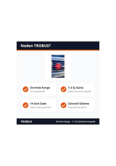 Trobus Klima Havalandırma Izgara Süsü Klips Kristal Damla Taşlı Çiçek Kırmızı