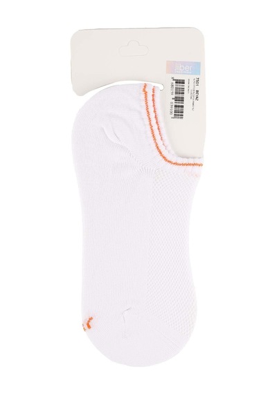 Jiber Erkek Bambu Likralı Sneaker Çorap 7051 - 12 Adet Beyaz