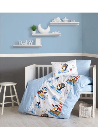 Penguen - Mavi Baby Collection Nevresim Takımı