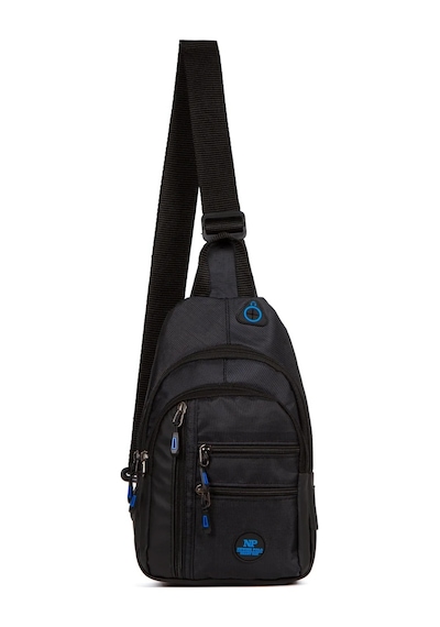 Newish Polo Body Bag Usb Çıkışlı Çapraz Göğüs ve Sırt Çantası Siyah