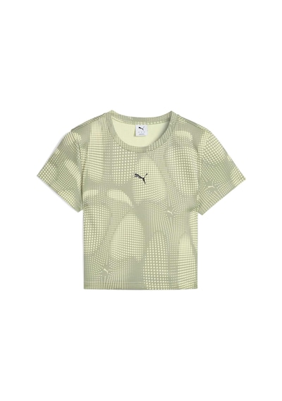 Puma Dare To Kadın Baskılı Baby Tişört 632145 82 Yeşil