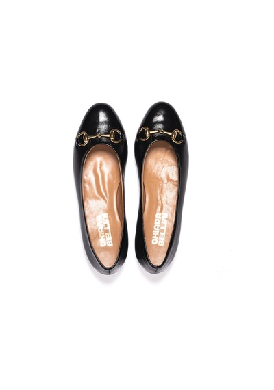 Patent Leather Black C07 Babet Kadın Diğer 69 32 V1 Chiara Bellini Patent Leather Weinkled Siyah