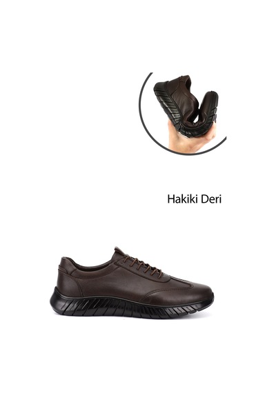 Gönderi(R) Gönderi R Erkek Kahve Antik Bağcıklı Kauçuk Taban Hakiki Deri Sneaker Ddma73542600 Kahve