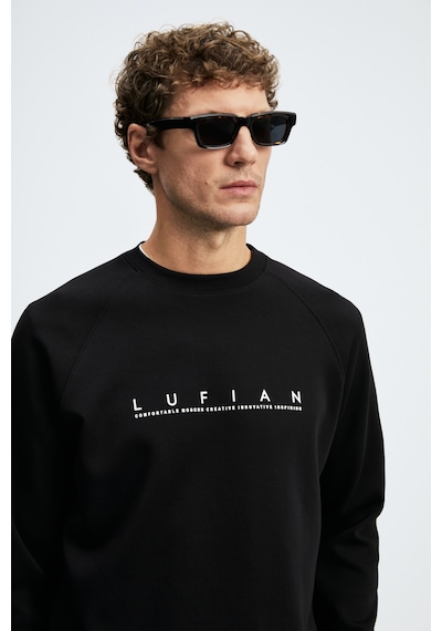 Lufian Cooper Erkek Sweatshirt Siyah Siyah 112030198100100