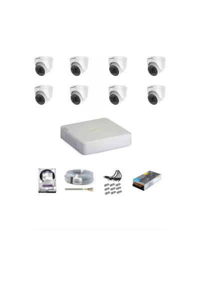 Hikvision 8 Kameralı İç Ortam Güvenlik Kamera Seti 2 Tb Hdd