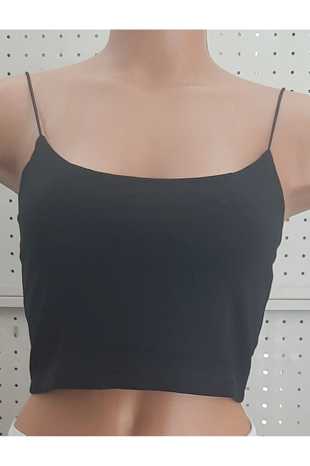 Berrak Kadın Ince Askılı Yarım Atlet 2'li Paket Siyah, Beyaz Beyaz - Siyah