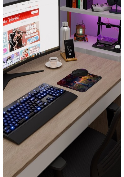 Stranger Things 2 V5 22x18 Gaming Kauçuk Kaymaz Taban Mouse Pad Fare Altlığı