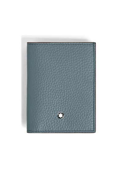 Montblanc Grain Deri 4 Bölmeli Cüzdan 222997 Mavi