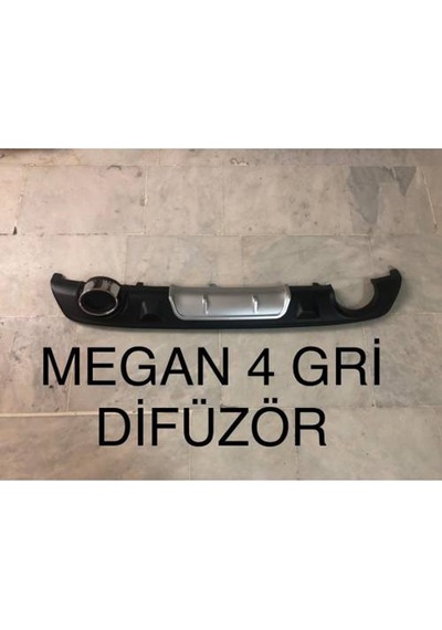 Renault Megane 4 Difüzör Arka Tampon Çift Egzoz Çıkışlı 2016-