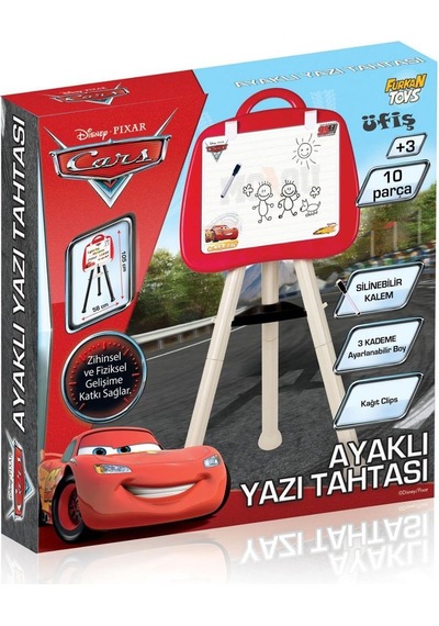 Furkan Toys Disney Cars Ayaklı Yazı Tahtası 10 Parça Fr58086