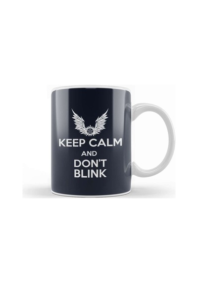 Keep Calm And Don't Blink Doctor Who Kupa Bardak Porselen Karışık