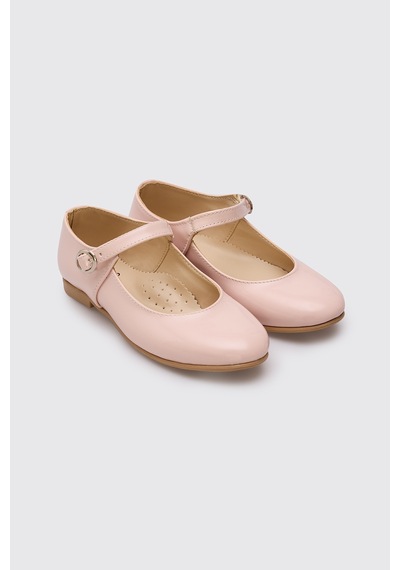 Panço Kız Çocuk Pudra Babet 2612gk10017 Pembe