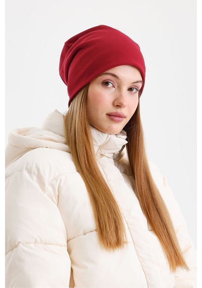 Butikgiz Termal %100 Pamuklu Soft 2 Stil 1 Arada Bere Premium Cuts Serisi Bordo