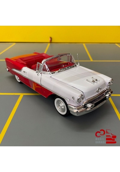 Oldsmobile Super 88 1955 1/24 Ölçek C&c Model Garage Diecast Metal Model Araba