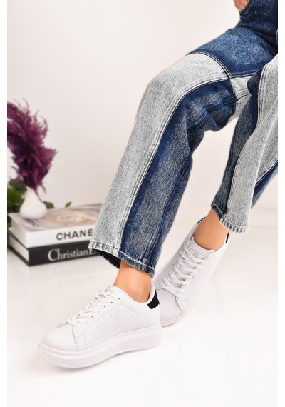 Siyah Kadın Spor Sneaker Casuel Günlük Ayakkabı 001