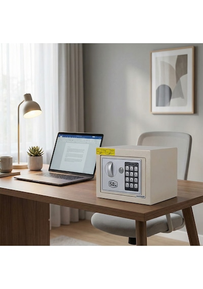 Smith&Locke T17EF Elektronik Mini Kasa Krem