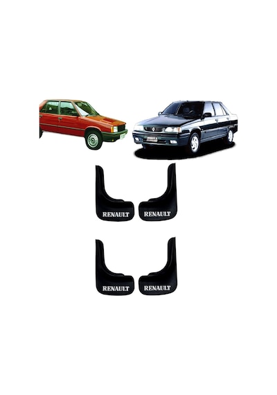 Renault 9 Broadway Spring Fairway Uyumlu 4 lü Ön-Arka Paçalık Tozluk Çamurluk REN1UX021YD