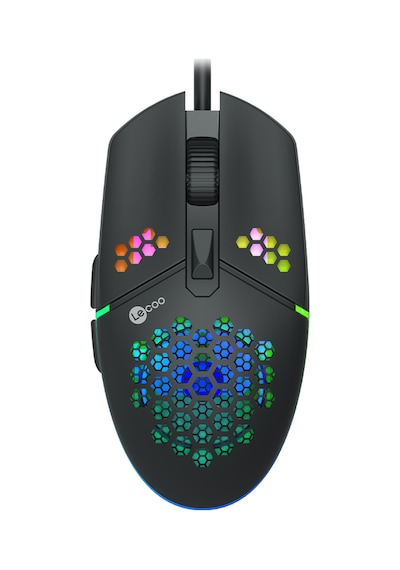 Lecoo MS105 Kablolu 3200DPI 6 Tuşlu RGB Gaming Optik Mouse Siyah