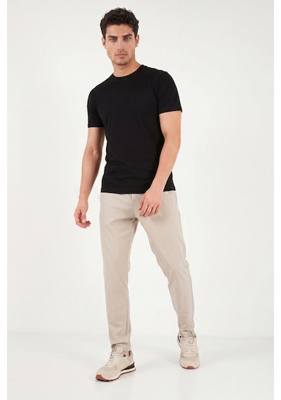Buratti Slim Fit Normal Bel Boru Paça Denim Pantolon Erkek Kot Pantolon 5545c82mılano Bej