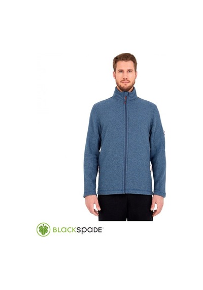 BLACKSPADE Önden Fermuarlı Polar Mont Mavi S