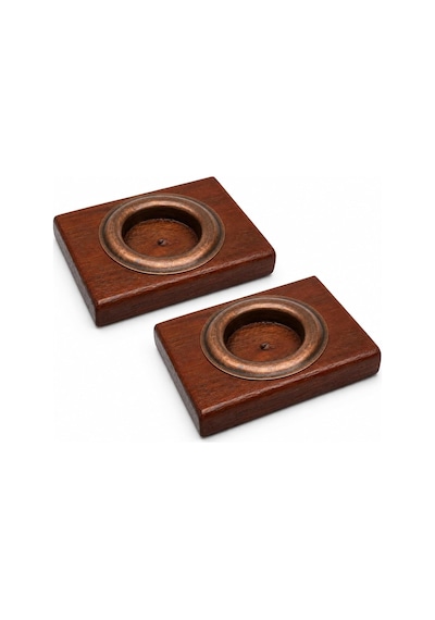 Bfastore El Yapımı Ahşap Tealight Mumluk Seti, Dekoratif Tasarım, 2 Adet, 9x7x1,5 Cm, Renk Seçenekli Koyu Maun Mum Çok Renkli Bfastore El Yapımı Ahşap Tealight Mumluk Seti, Dekoratif Tasarım, 2 Adet, 9x7x1,5 Cm, Renk Seçenekli Koyu Maun Mum Çok Renkli